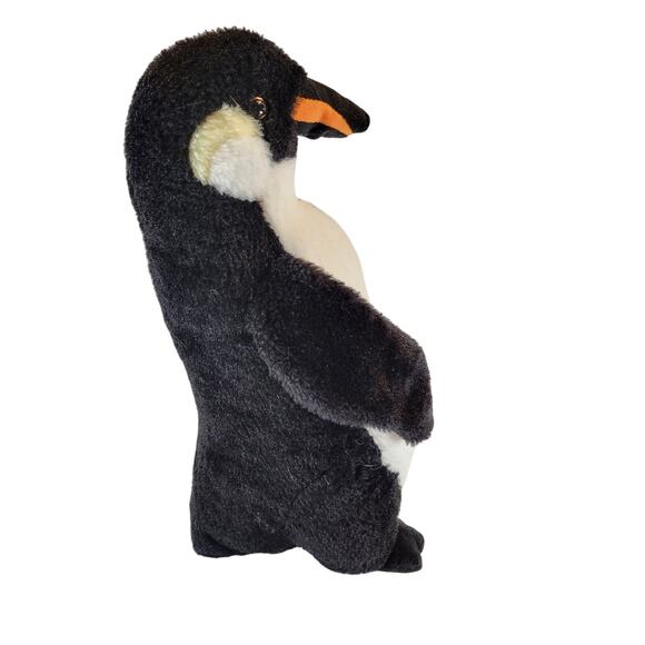 Kellytoy Jazwares Penguin Plush Stuffed Animal 18" Black White Orange Beak - Picture 5 of 16